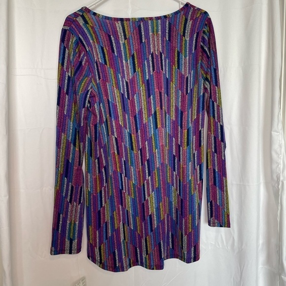 Lularoe/ Lynnae Multi-colored Top​​​​​​​​​​ - Picture 3 of 6